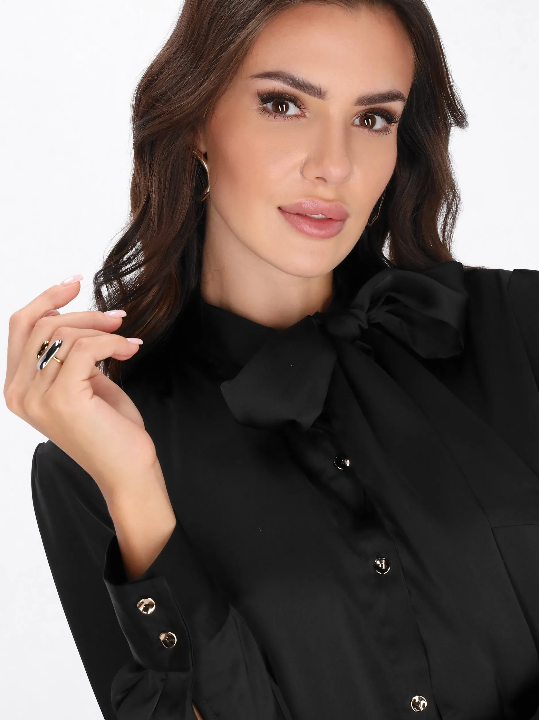 Faina Damen Bluse in schwarz