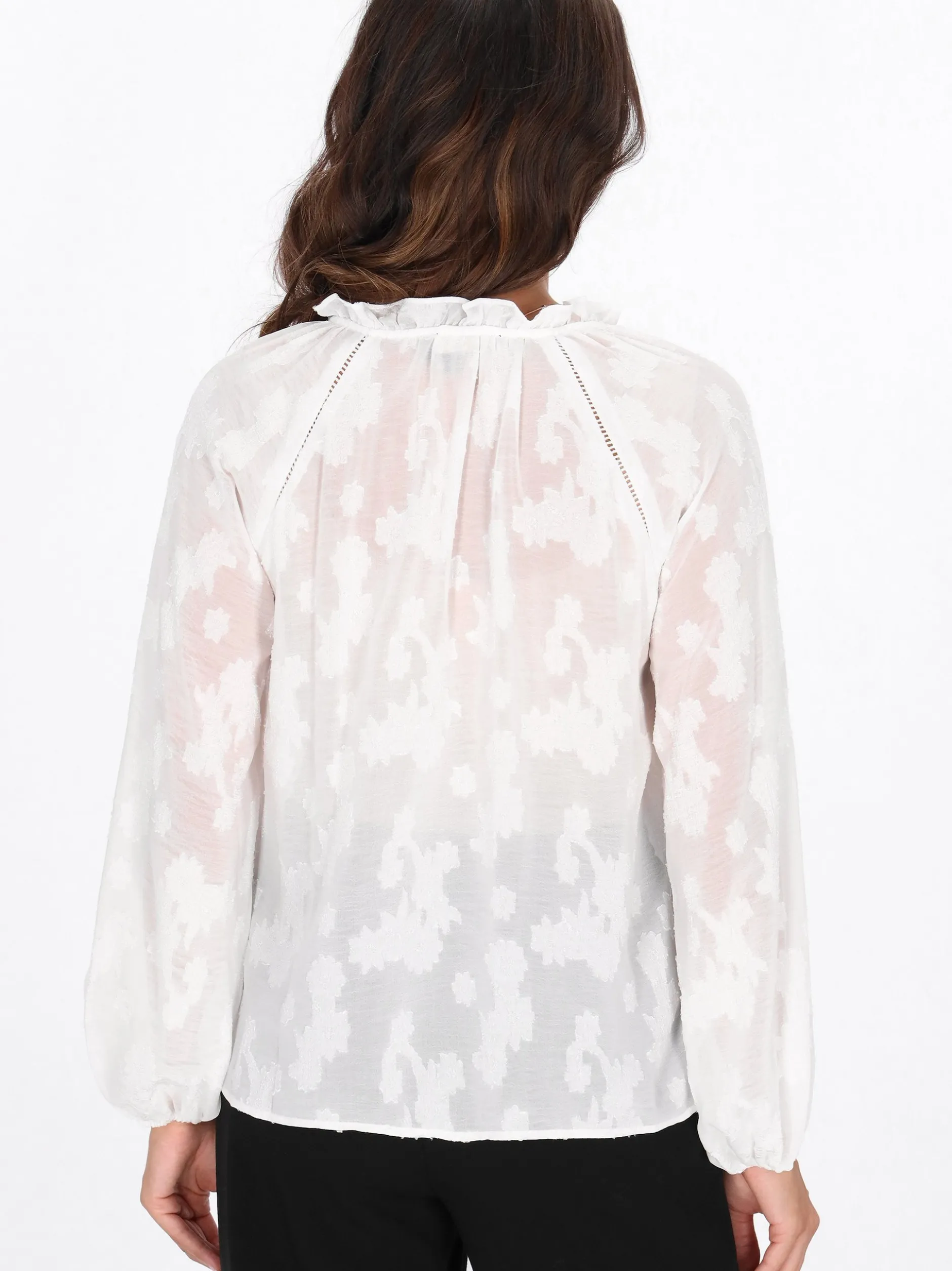 Faina Damen Bluse in weiß