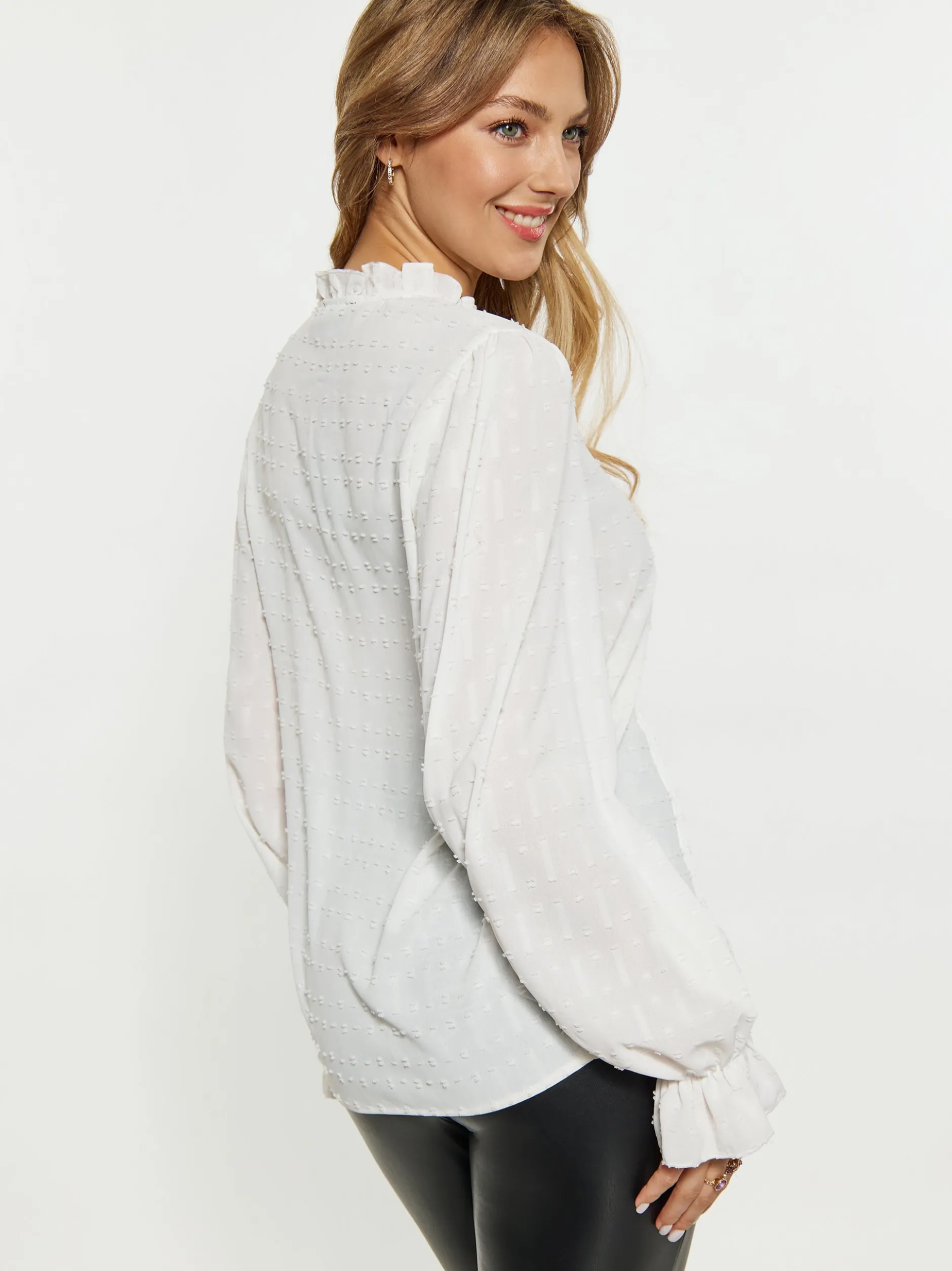Faina Damen Blusenshirt in weiß