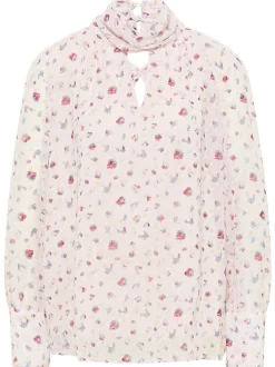 Faina Damen Blusentop langarm in rosa