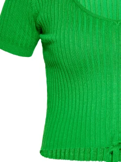 Faina Damen Crop Top in grün