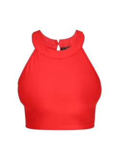 Faina Damen Crop Top in rot