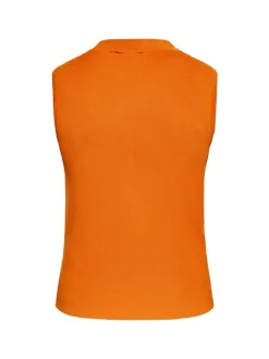Faina Damen elegantes Oberteil in orange