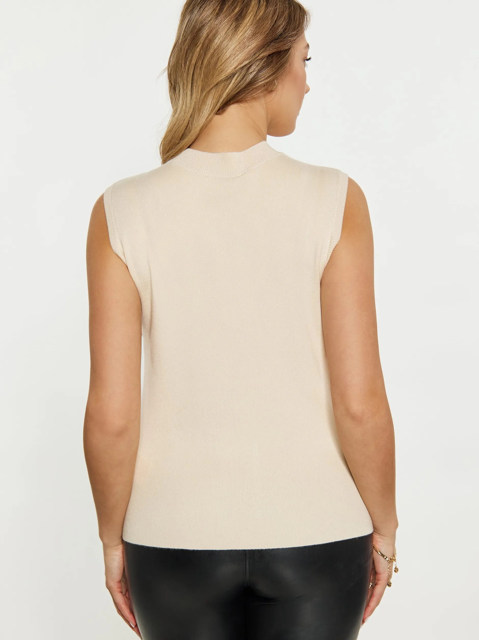 Faina Damen elegantes Oberteil in beige