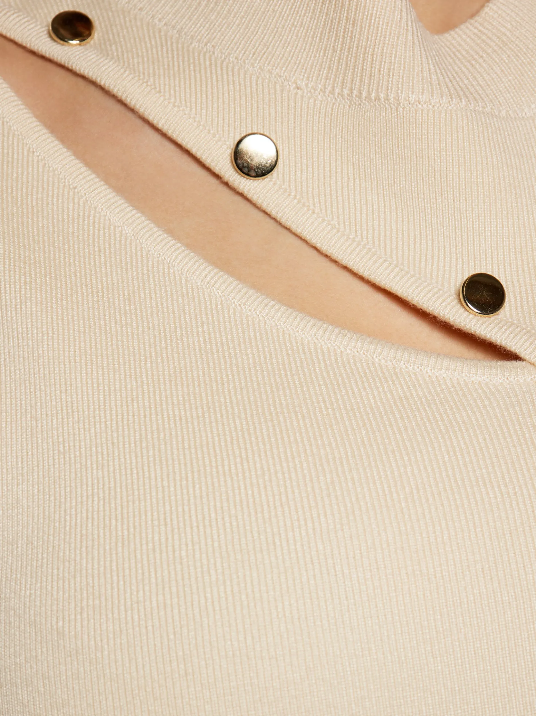 Faina Damen elegantes Oberteil in beige