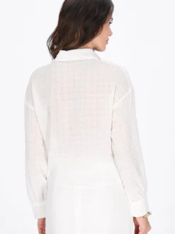 Faina Damen Hemdbluse in weiß