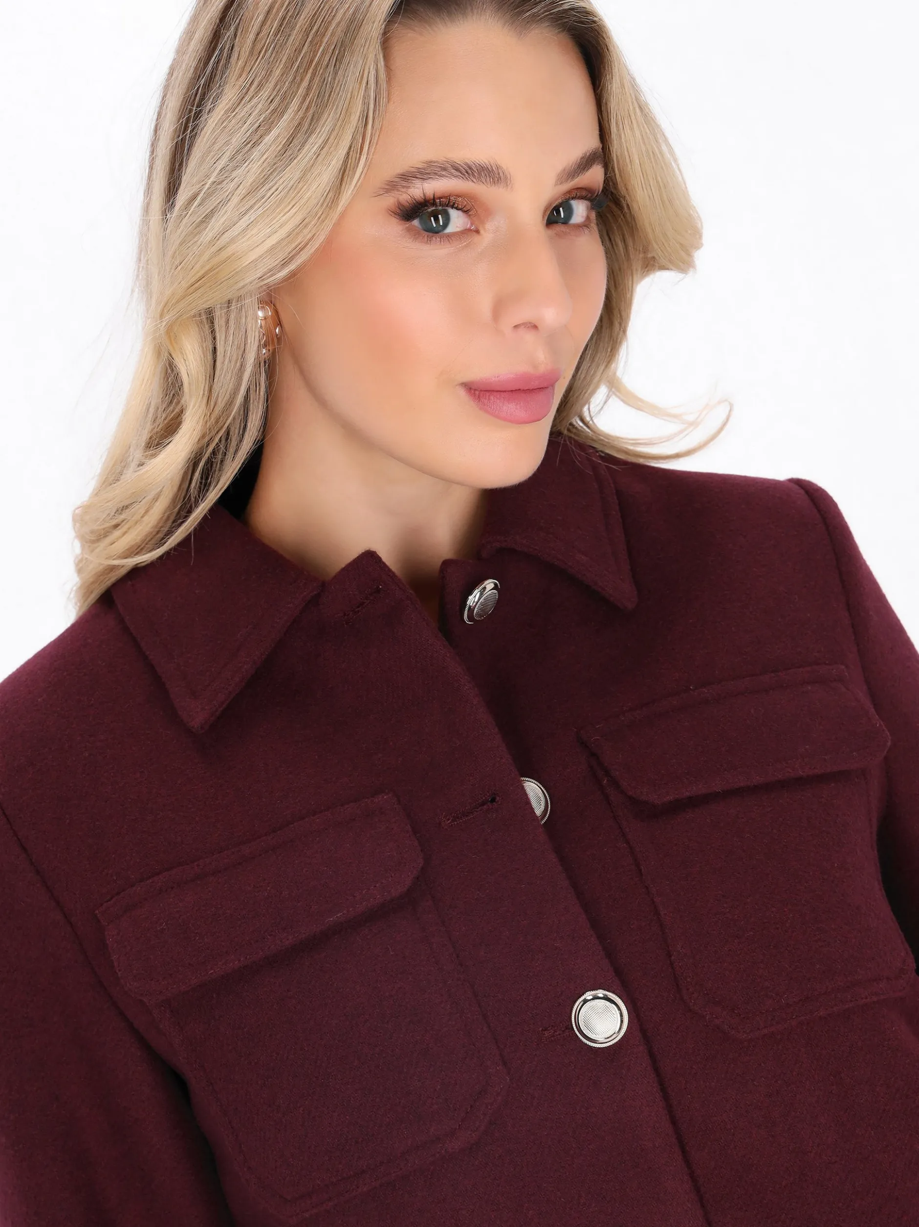 Faina Damen Jacke in bordeaux