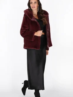 Faina Damen Jacke in bordeaux