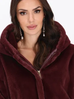 Faina Damen Jacke in bordeaux