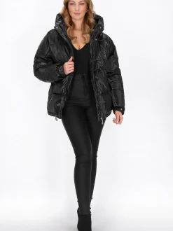 Faina Damen Jacke in schwarz