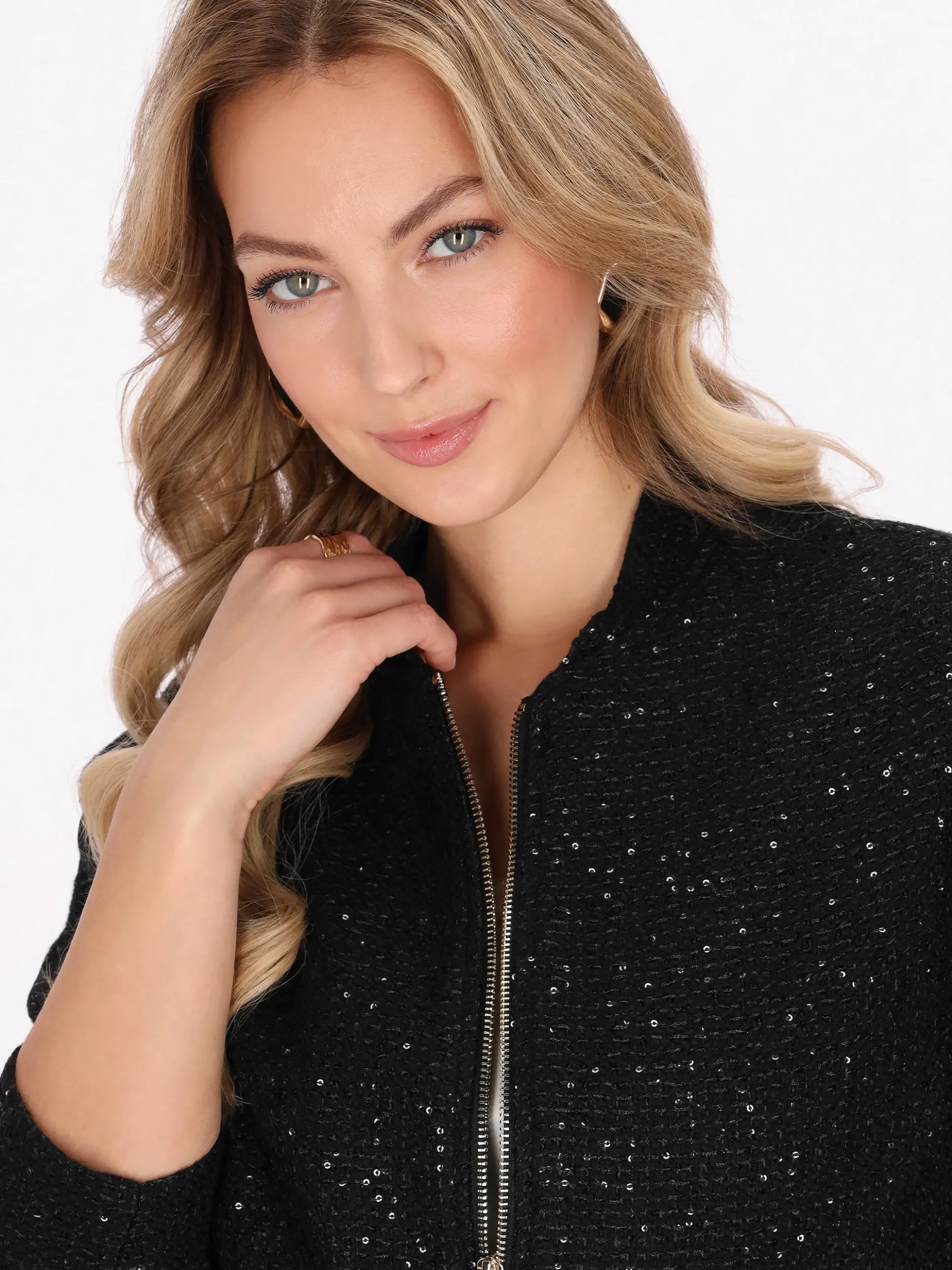 Faina Damen Jacke in schwarz