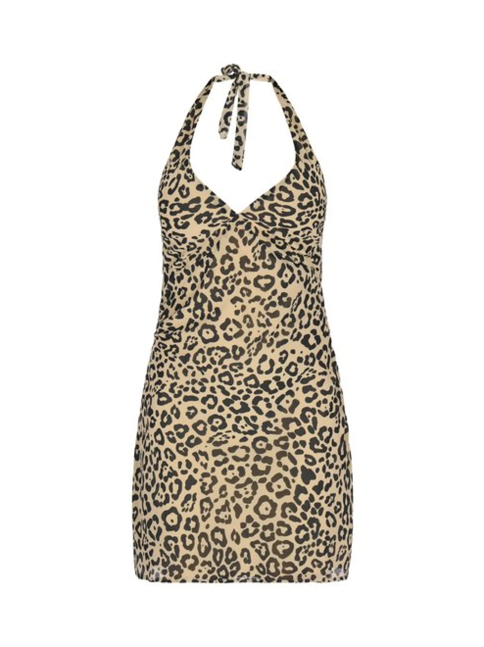 Faina Damen Kleid in beige - Länge: mittel