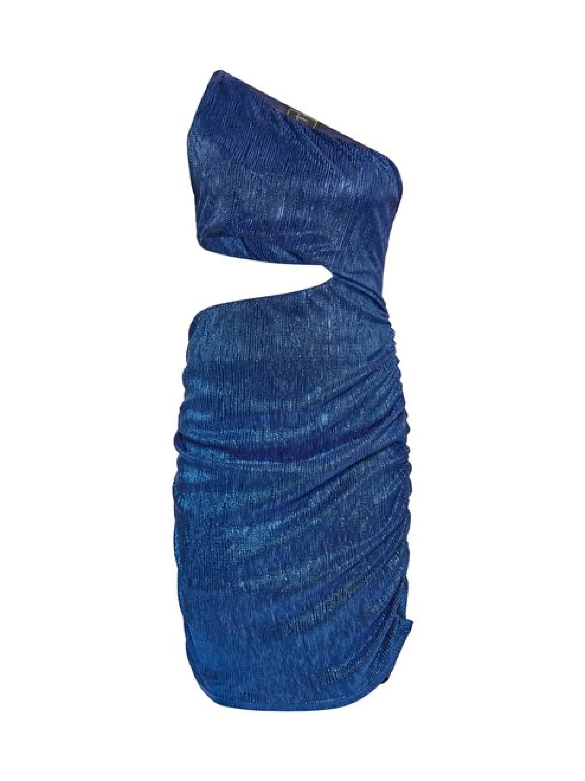 Faina Damen Kleid in blau - Ausschnitt: Cache-Coeur