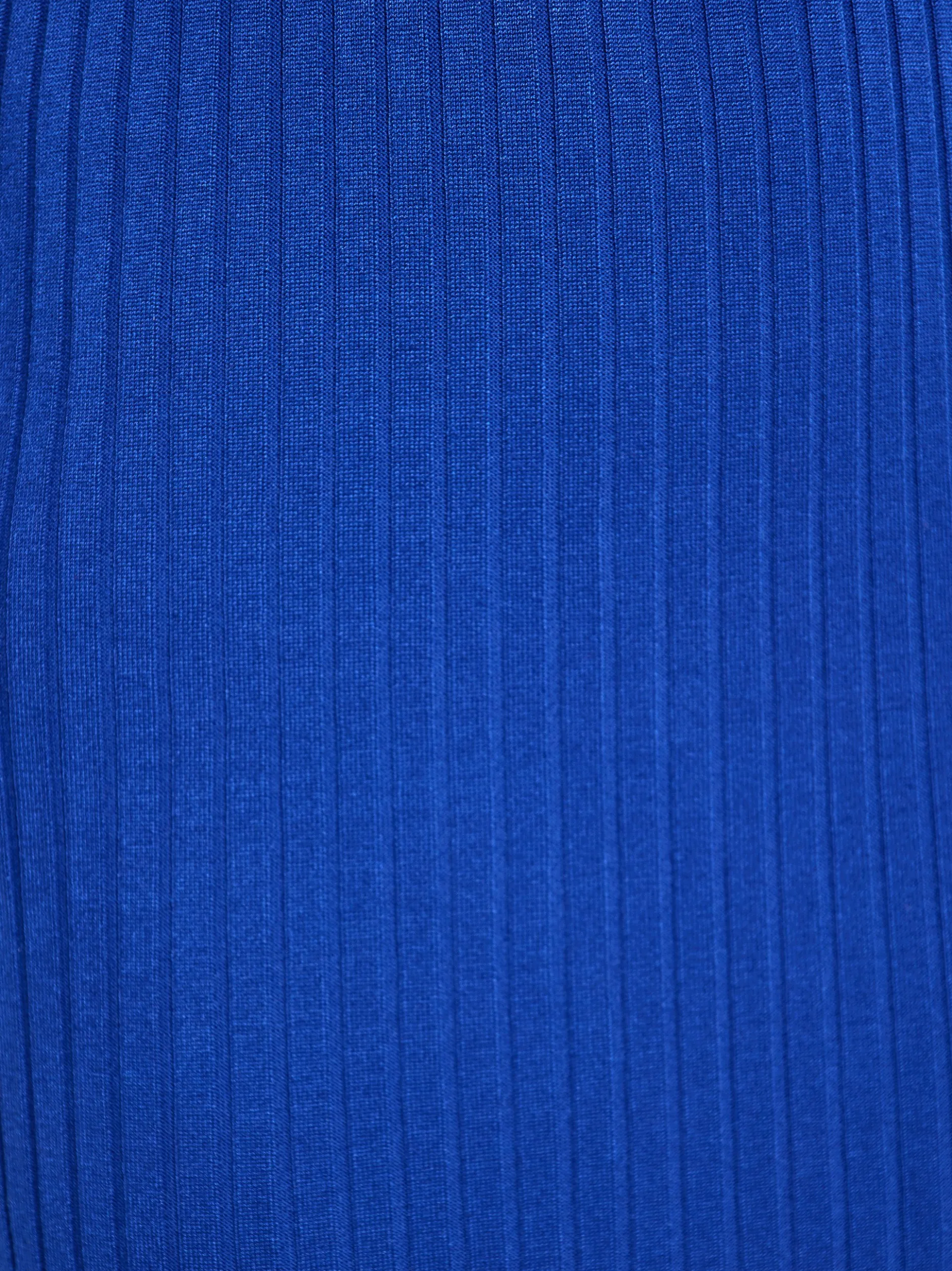 Faina Damen Kleid in blau - Ausschnitt: Rundhals