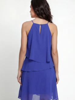 Faina Damen Kleid in blau - Länge: mittel