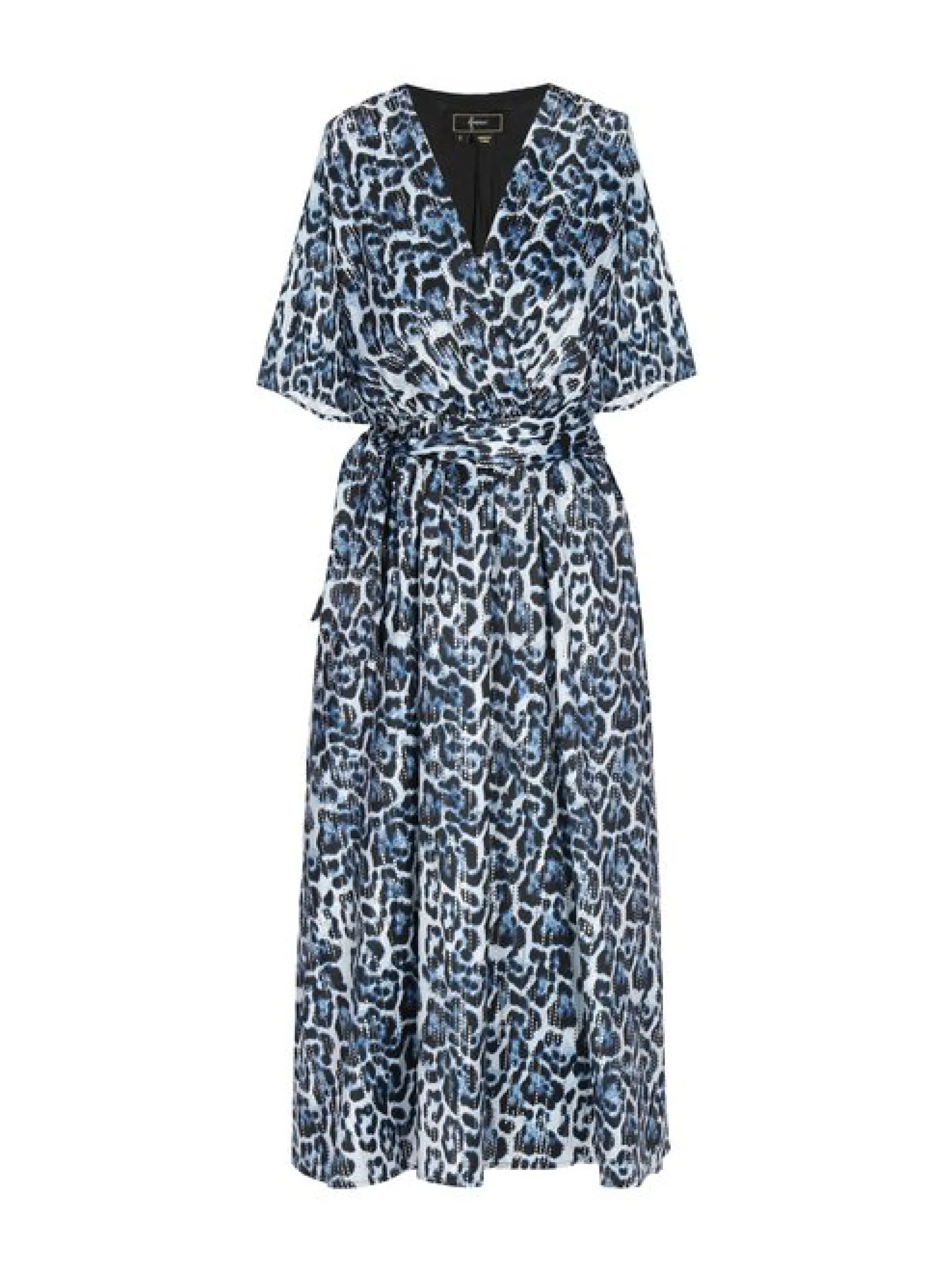 Faina Damen Kleid in blau - Länge: mittel