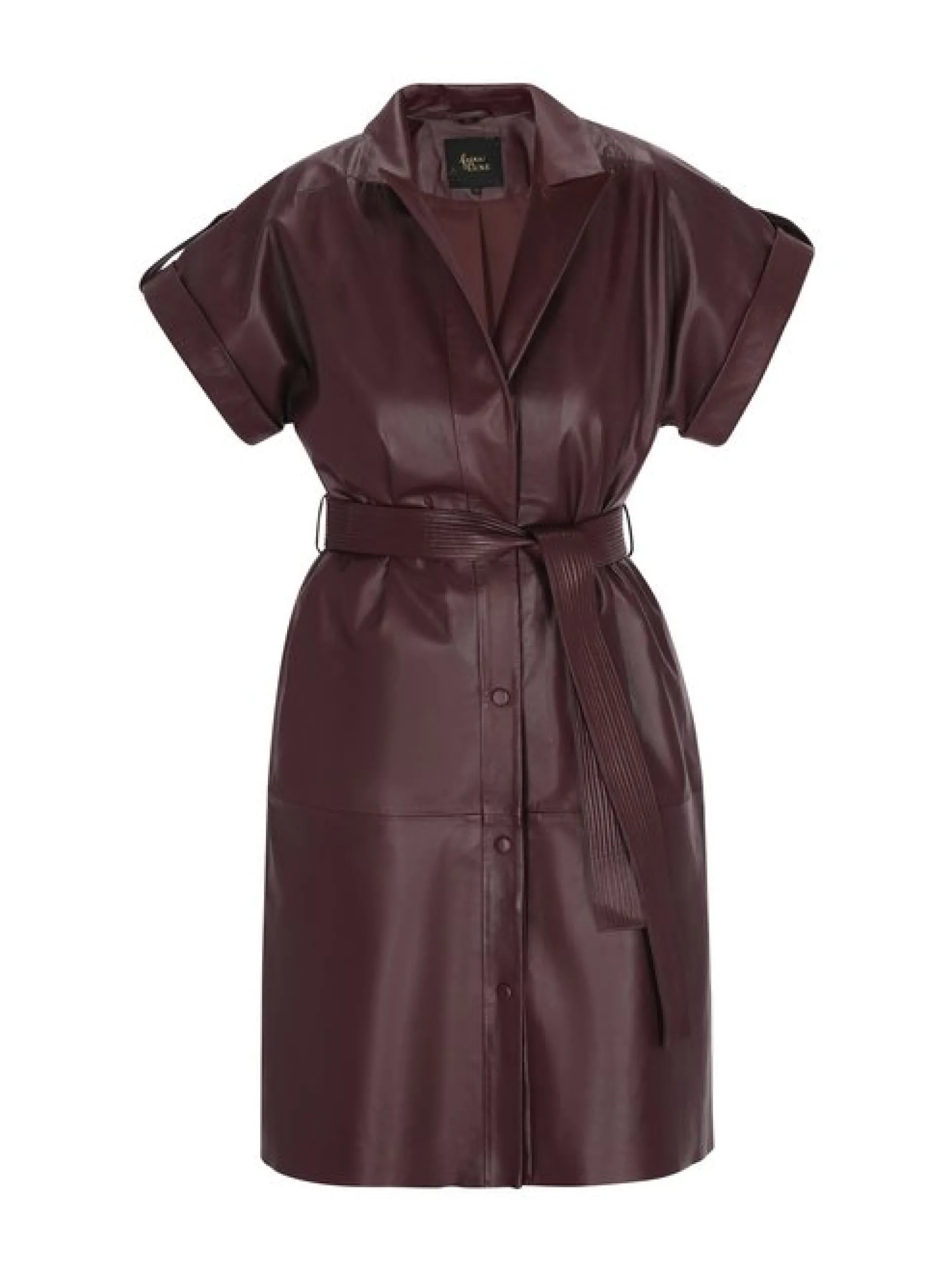 Faina Damen Kleid in bordeaux - Länge: mittel