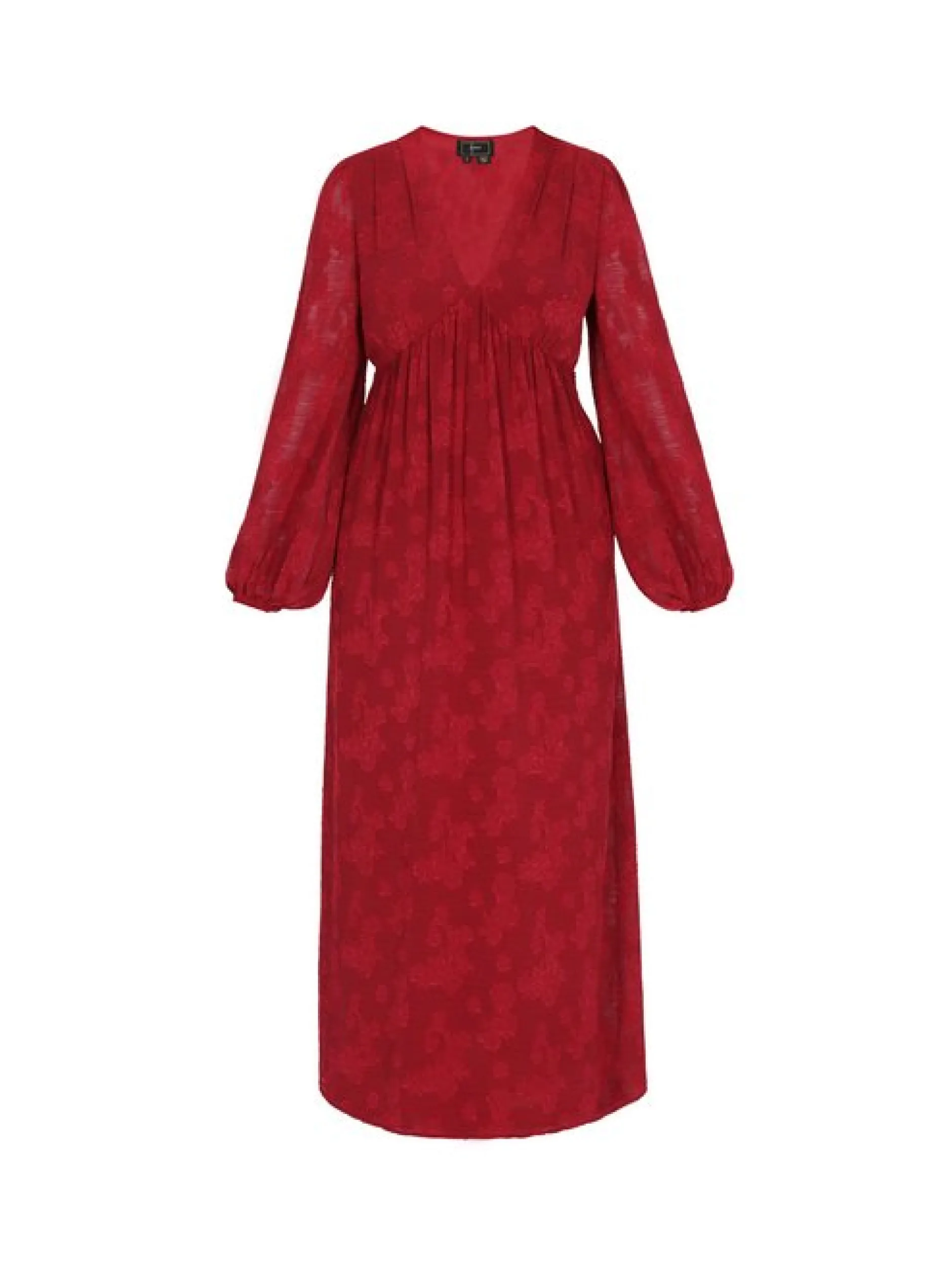Faina Damen Kleid in bordeaux - Länge: mittel