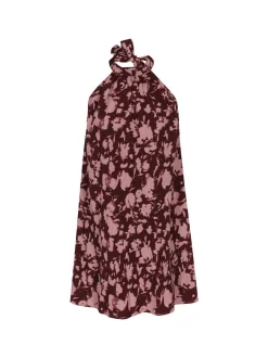 Faina Damen Kleid in bordeaux - Länge: mittel