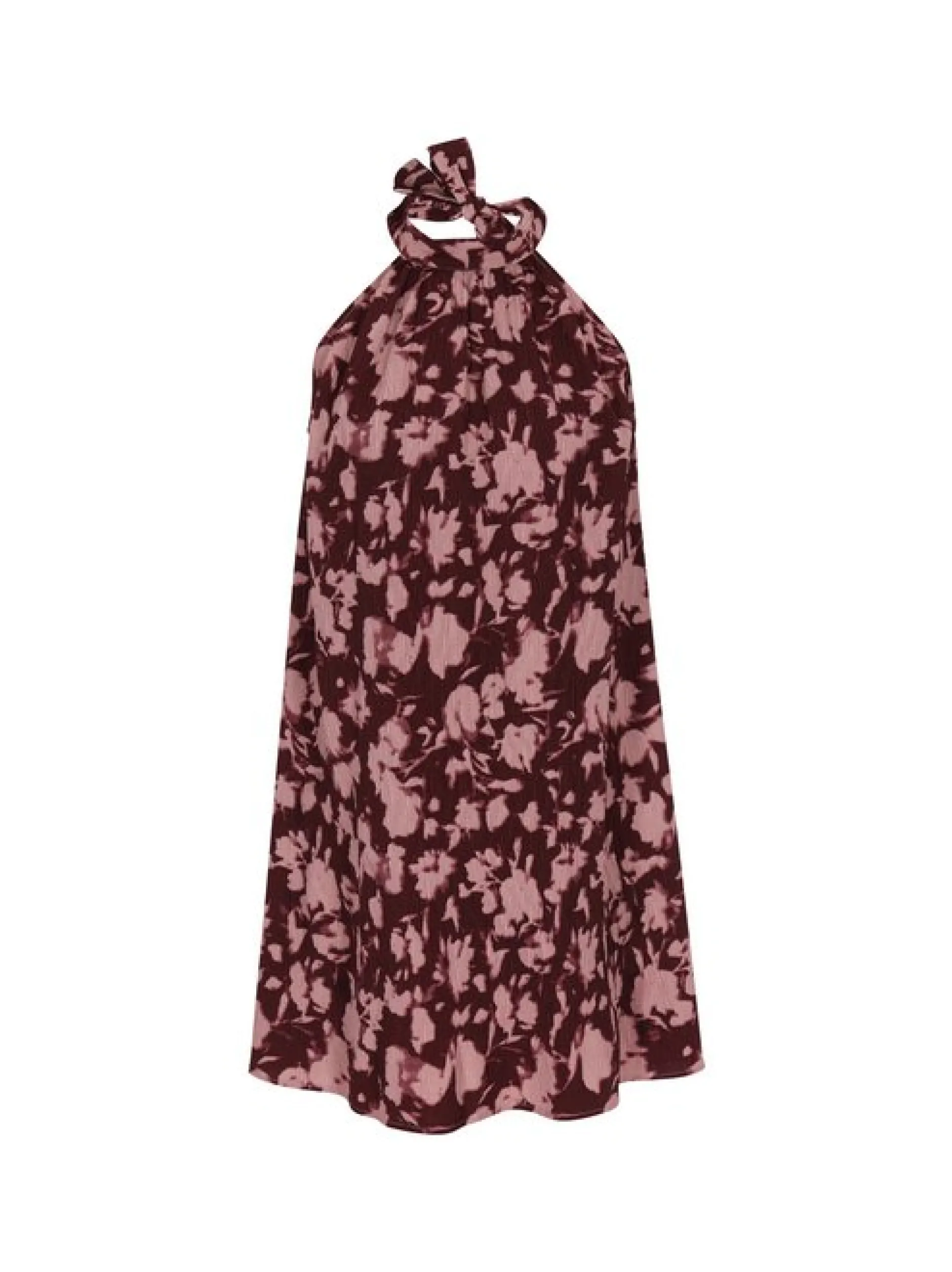Faina Damen Kleid in bordeaux - Länge: mittel