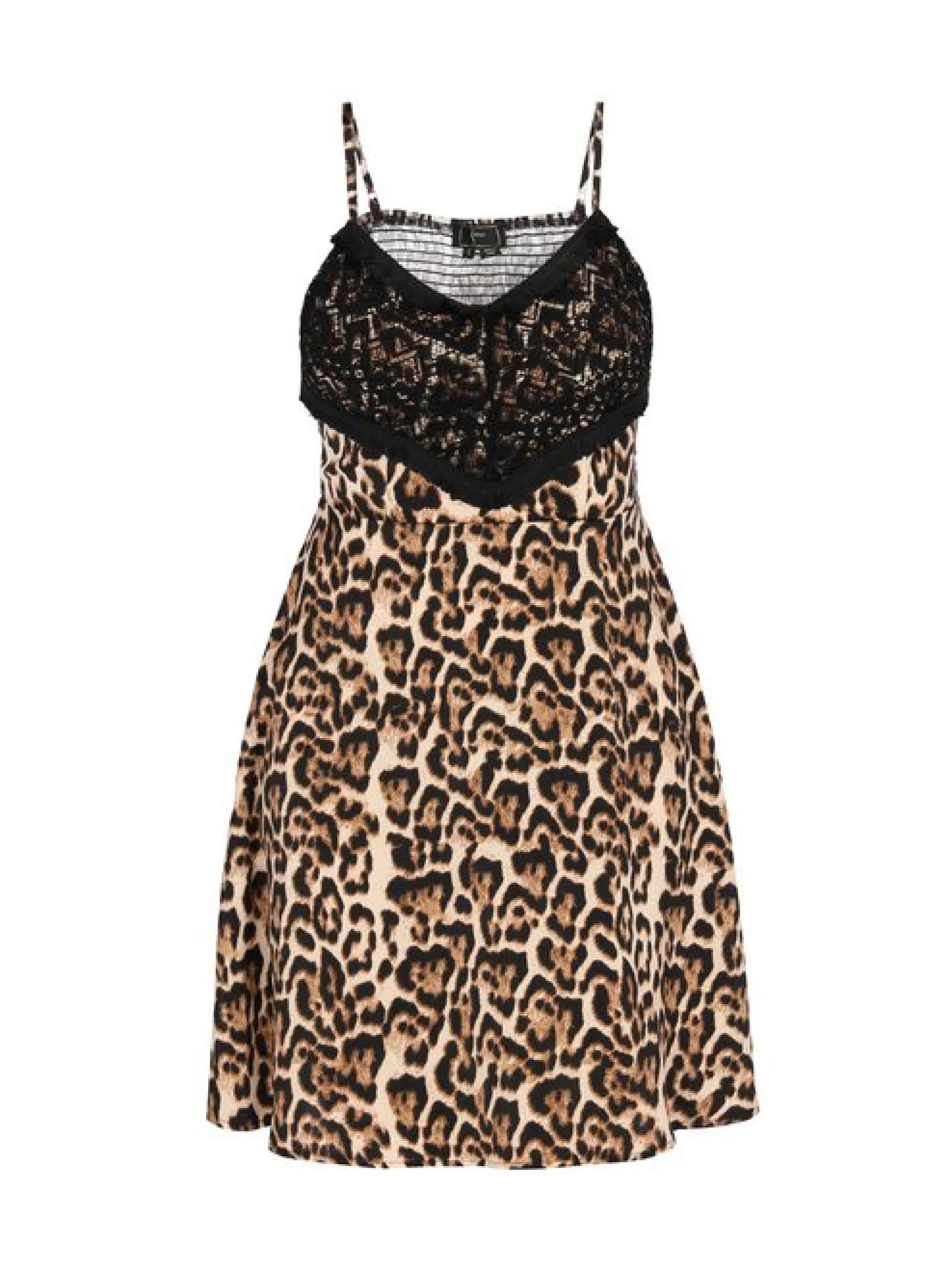 Faina Damen Kleid in braun - Länge: mittel