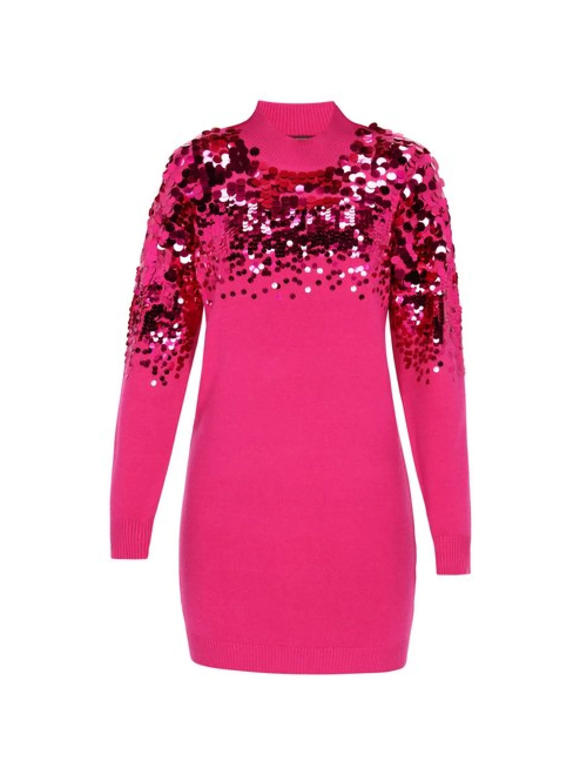 Faina Damen Kleid in fuchsia - Länge: mittel