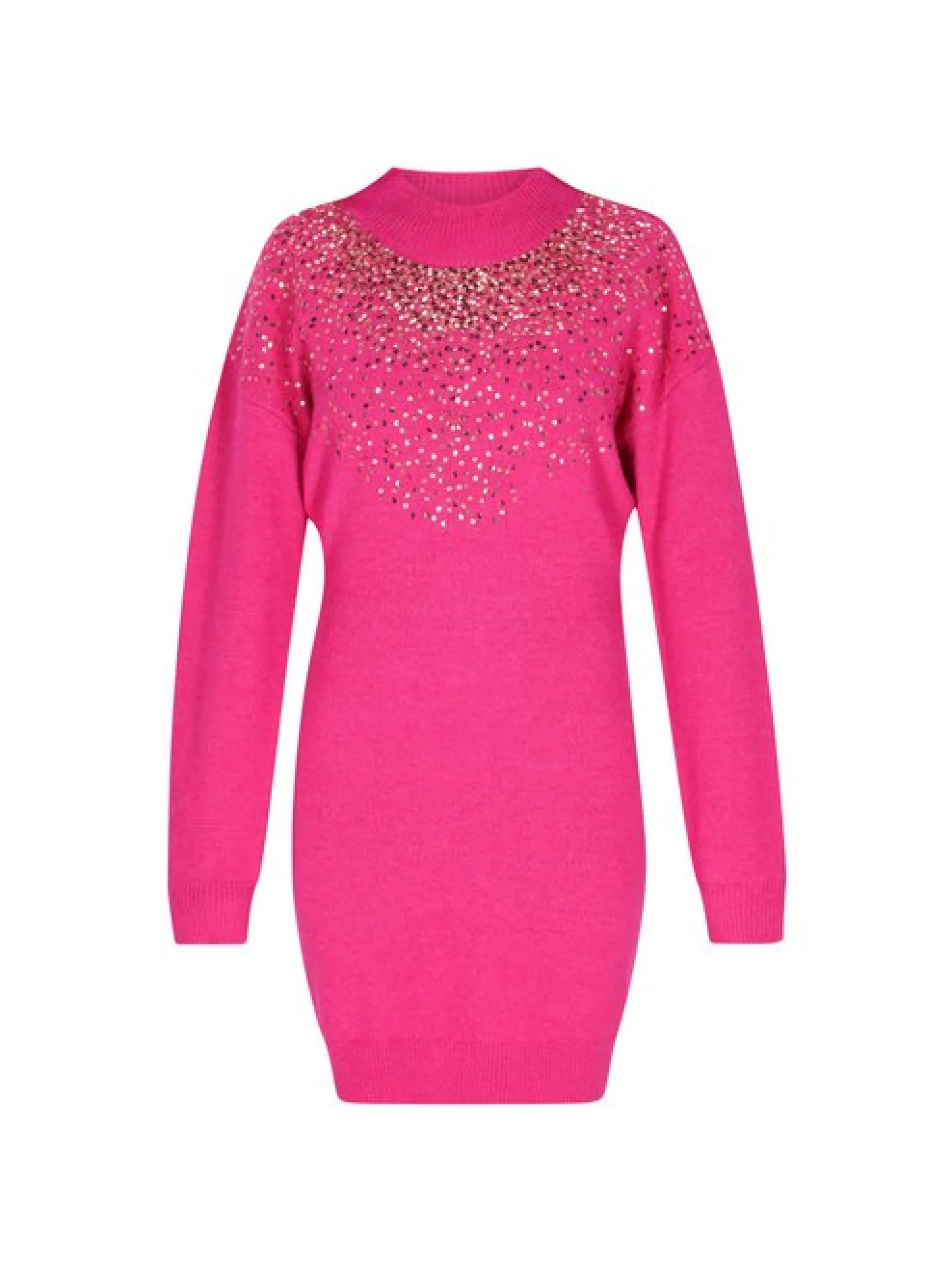 Faina Damen Kleid in fuchsia - Länge: mittel