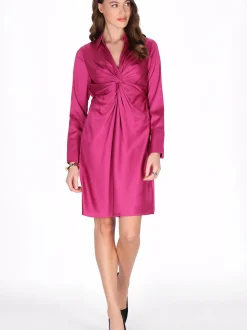 Faina Damen Kleid in fuchsia - Länge: mittel