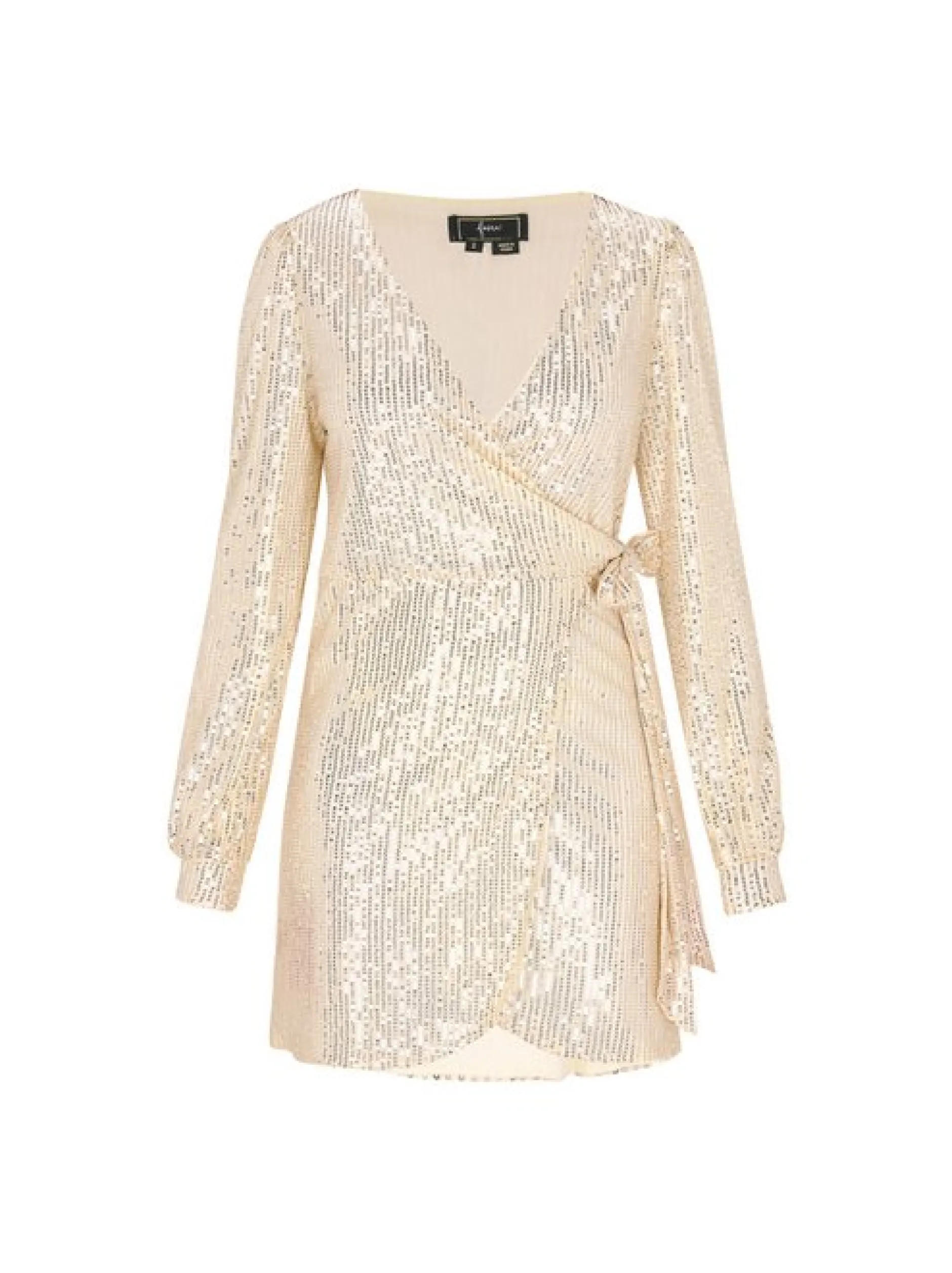 Faina Damen Kleid in gold - Länge: mittel
