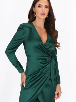 Faina Damen Kleid in grün - Länge: mittel