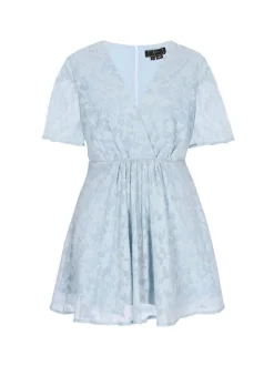 Faina Damen Kleid in hellblau - Länge: mittel