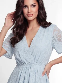 Faina Damen Kleid in hellblau - Länge: mittel