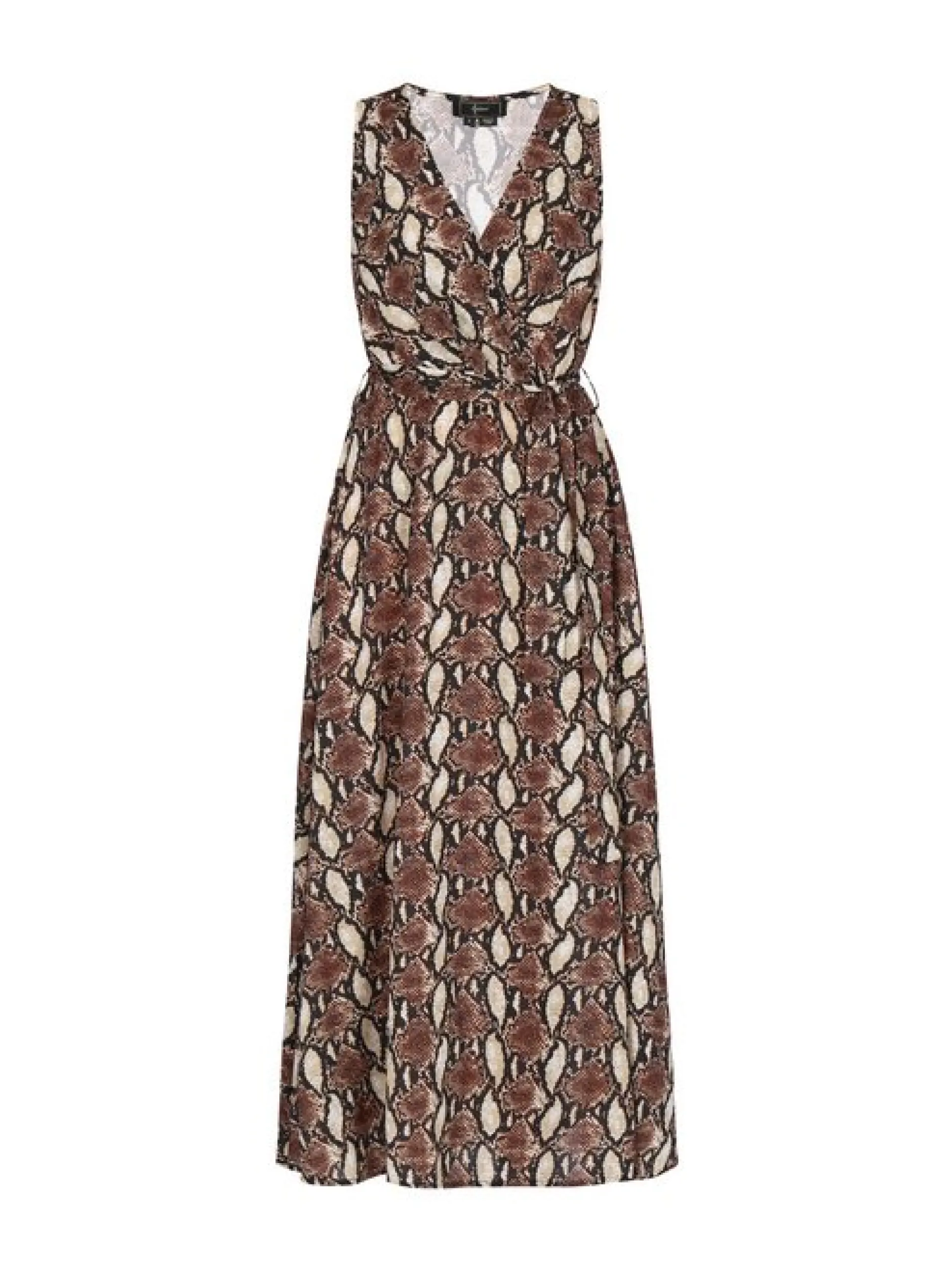 Faina Damen Kleid in khaki - Länge: mittel