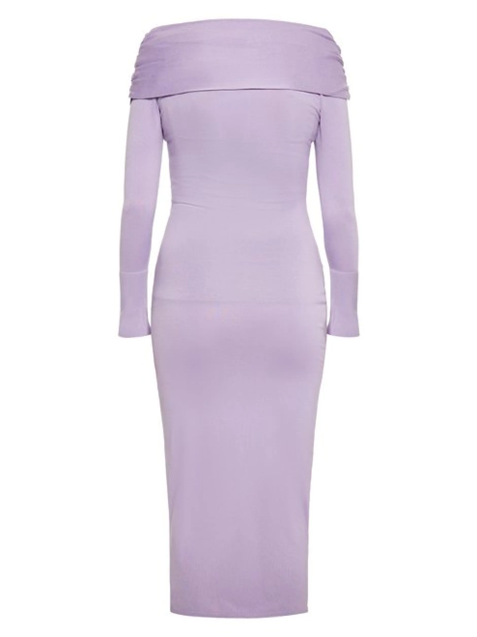 Faina Damen Kleid in lila - Ausschnitt: Carmen