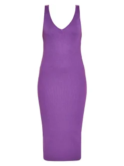 Faina Damen Kleid in lila - Länge: mittel
