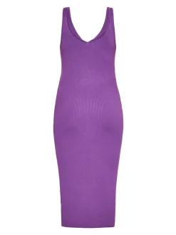 Faina Damen Kleid in lila - Länge: mittel