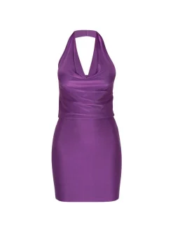Faina Damen Kleid in lila - Länge: mittel