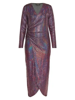 Faina Damen Kleid in mehrfarbig - Länge: mittel