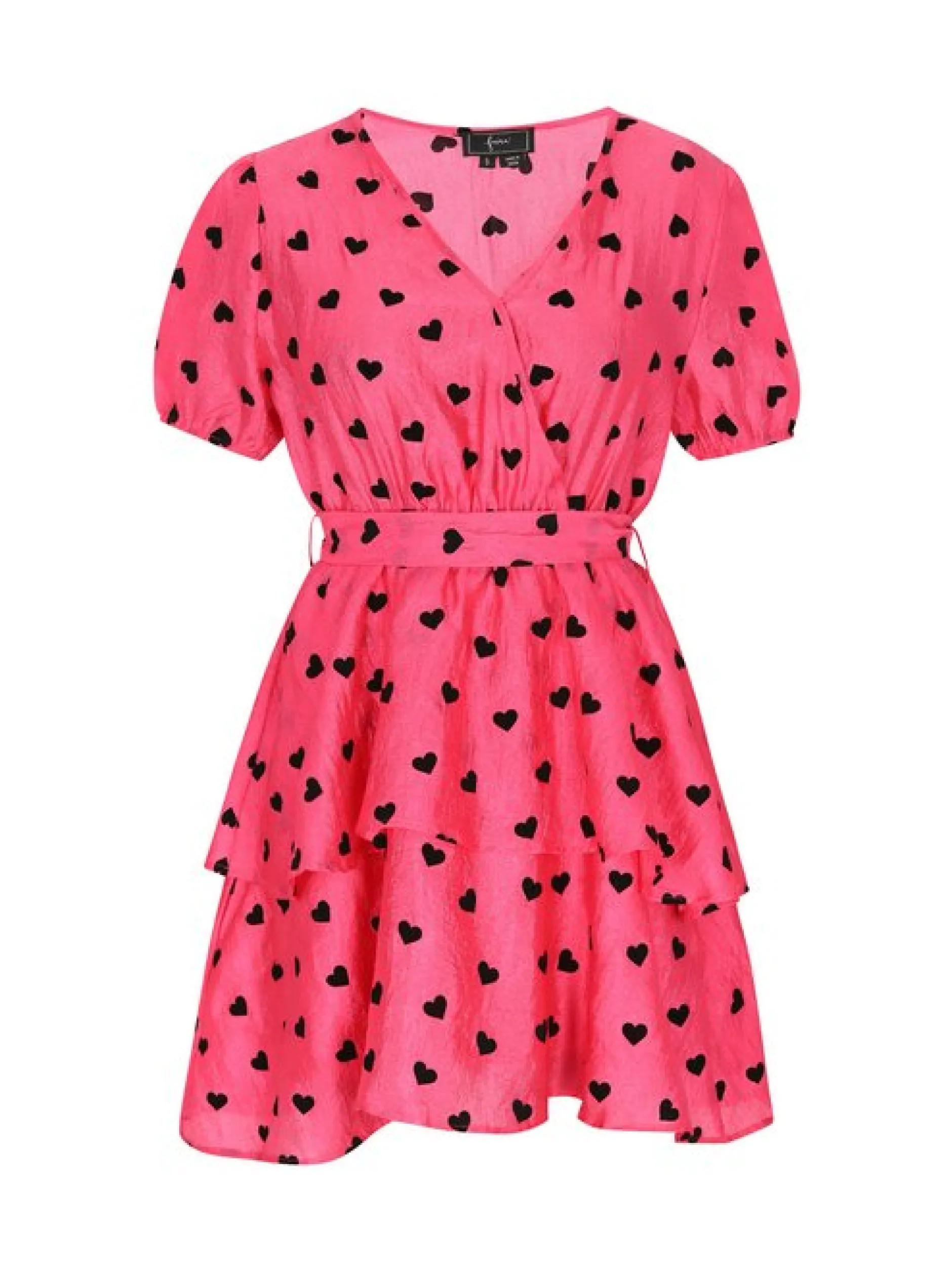 Faina Damen Kleid in pink - Länge: mittel