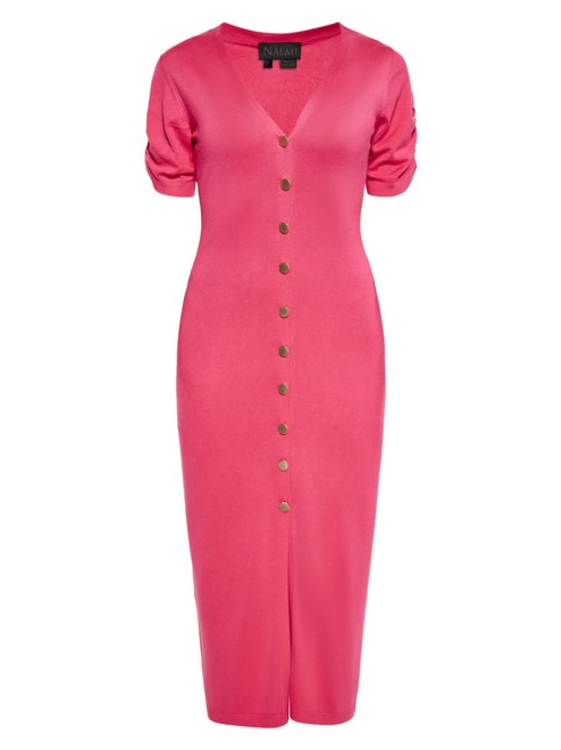 Faina Damen Kleid in pink - Länge: mittel