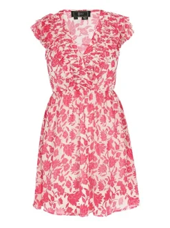 Faina Damen Kleid in pink - Länge: mittel