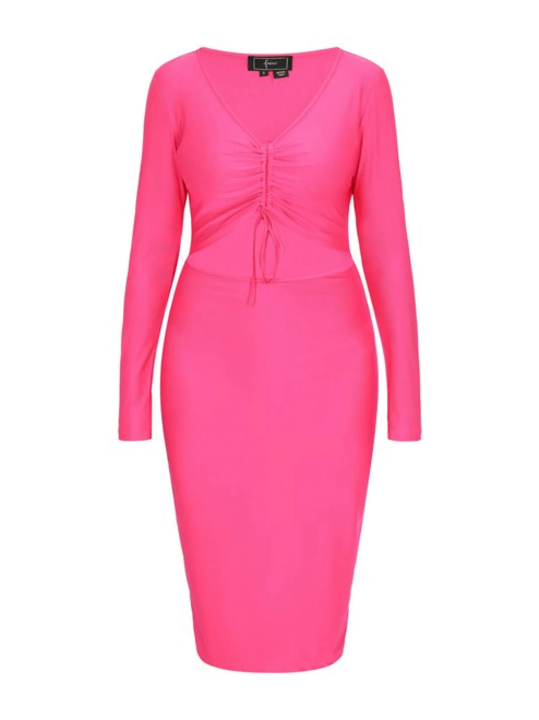 Faina Damen Kleid in pink - Länge: mittel