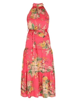 Faina Damen Kleid in rosa - Länge: mittel