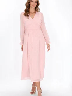 Faina Damen Kleid in rosa - Länge: mittel