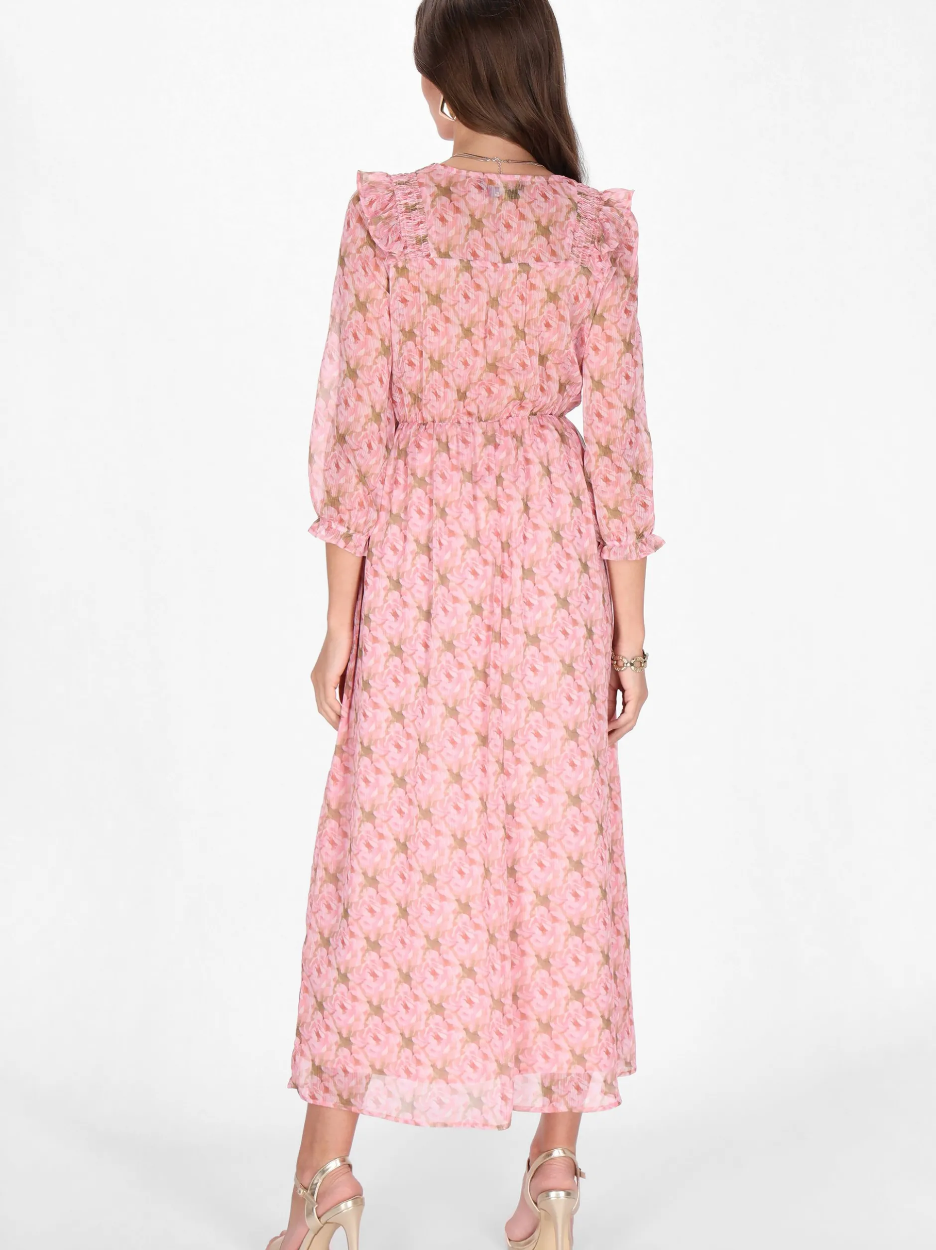 Faina Damen Kleid in rosa - Länge: mittel