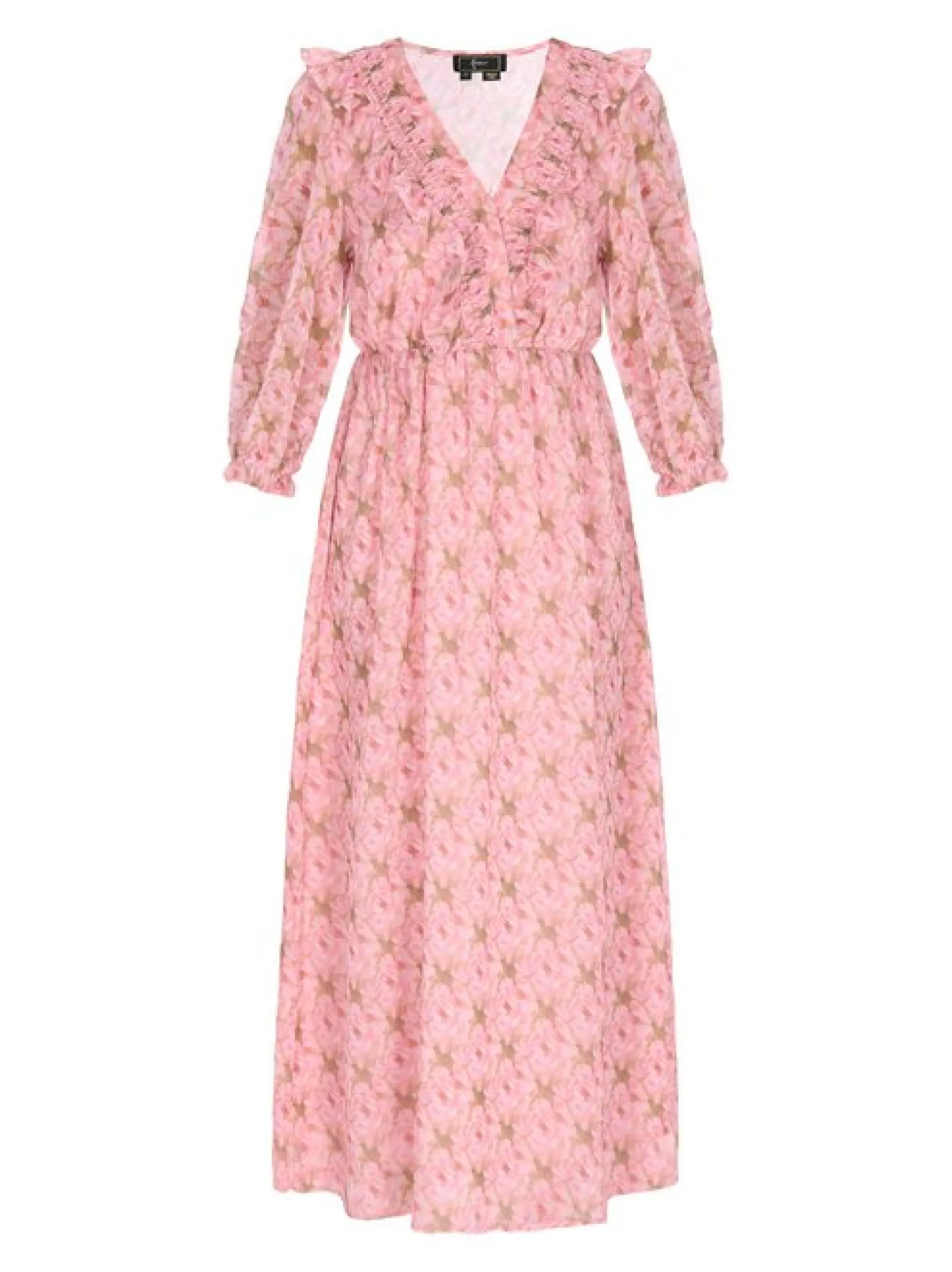 Faina Damen Kleid in rosa - Länge: mittel
