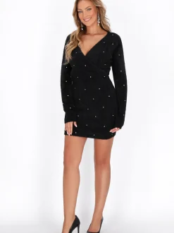 Faina Damen Kleid in schwarz
