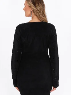 Faina Damen Kleid in schwarz