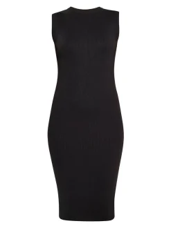 Faina Damen Kleid in schwarz - Ausschnitt: Rundhals