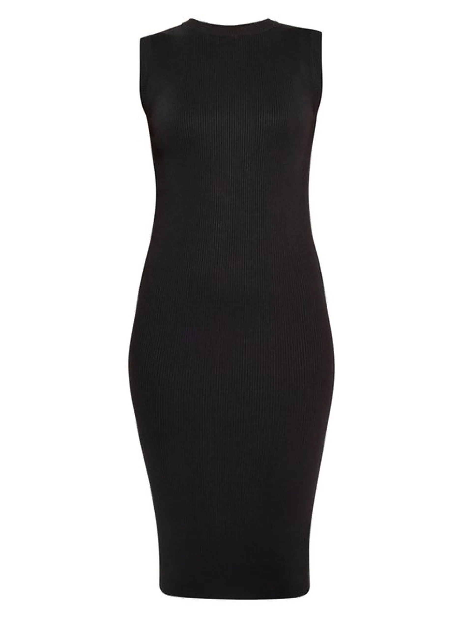 Faina Damen Kleid in schwarz - Ausschnitt: Rundhals